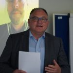 Kuratoriumsvorsitzender Frank Schönthaler bei Laudatio 2019